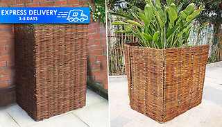 Woven Willow Wheelie Bin Screen Cover - 2 Sizes