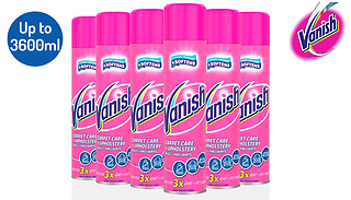 Vanish Powerfoam Carpet Care & Upholstery Cleaner - 600ml, 1800ml or 3600ml