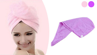 Glamza Rapid Dry Hair Towel - 2 Colours