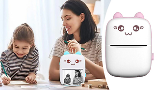 Portable Mini Printer Pocket Inkless Thermal Printer & Thermal Paper - ...