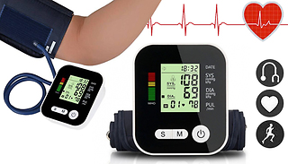 4-in-1 Blood Pressure Monitor with LCD Display - 2 Colours