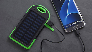 Dual USB Solar Power Bank with Flashlight - Energy Saving!