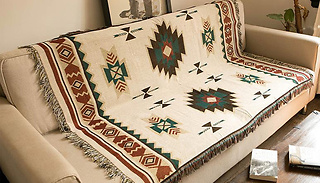 Geometric Tassel Camping Blanket - 4 Sizes