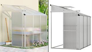 Aluminium Greenhouse with Sliding Door