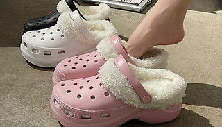 Winter Warm Fuzzy Plush Clogs - 3 Colours & 3 Sizes