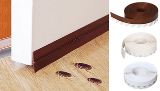 4 Rolls of Anti-Draught Door Strips - 3 Colours