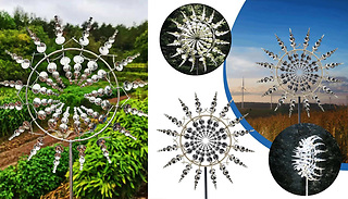 Metal Windmill Garden Decoration
