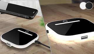 QI Compatible Wireless Charger Night Light - 2 Colours