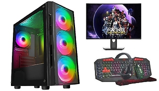 Intel Core i5 or i7 GT710 1TB HDD Gaming PC Package - 6-Piece Bundle