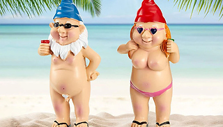 1 or 2 Naughty Naked Garden Gnomes – 2 Designs