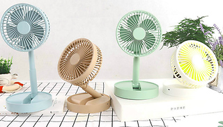 USB Rechargeable Foldable Fan - 4 Colours
