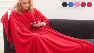 Super Cosy Snuggle Blanket with Sleeves - 5 Colours 