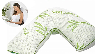 Bamboo Memory Foam V-Shaped Pillow