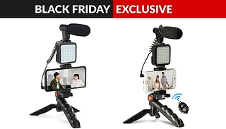 5-Piece Phone Filming Kit With Tripod, Microphone & Bluetooth Remote