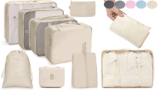 8-Piece Suitcase Packing Bag Set - 5 Colours