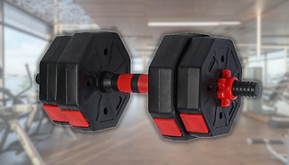 20kg Adjustable Dumbbell & Barbell Set