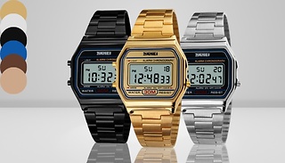 SKMEI Rectangle Digital Watch - 6 Colours 