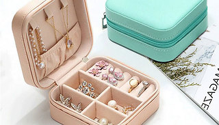 Portable Zip-Up Jewellery Case - 4 Colours