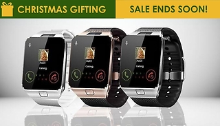 9-in-1 Touch Smartwatch with Heart Monitor & HD Cam - 4 Colours