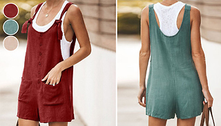 Loose-Style Short Romper - 3 Colours & 5 Sizes