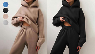 2-Piece Loungewear Hoodie & Joggers Set - 6 Sizes & 4 Colours