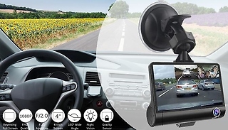 Triple Vision Dash Cam with Optional 32GB SD - Front, Rear & Interior ...