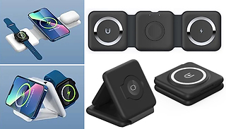3-in-1 Magnetic Foldable Wireless Charger for iOS - 2 Colours