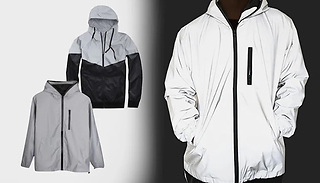 Unisex Reflective Waterproof Hooded Jacket - 2 Colours & 7 Sizes