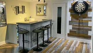 Reclaimed Wooden Home Bar Units - 2 Options