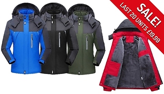 Wind & Waterproof Thermal Fleece-Lined Unisex Jacket - 4 Colours