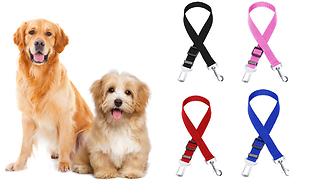 Dog Adjustable Nylon Car Seatbelt - 5 Colours