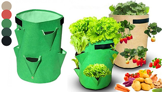 Portable Fabric Garden Grow Bag - 3 Colours & 4 Sizes