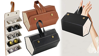 5-Slot Sunglasses Organiser Case - 2 Colours