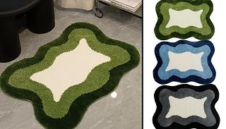 Cloud-Shaped Flocking Floor Mat - 3 Colours 
