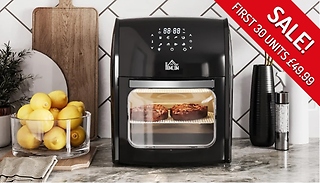 HOMCOM 12L Digital Air Fryer Oven - 8 in 1