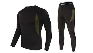 Thermal Leggings & Long-Sleeved Top Set - 3 Colours & 5 Sizes