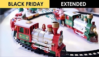 Kid's Light-Up Christmas Train Track Toy Set - 2 Sizes