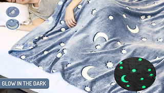 Glow In The Dark Blanket - 3 Sizes & 2 Patterns
