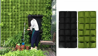 Hanging Wall Planter Bag - 2 Colours & 18, 36, 49 or 64 Pockets