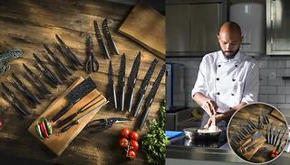24-Piece Stone Coated Knife Set - 2 Colours