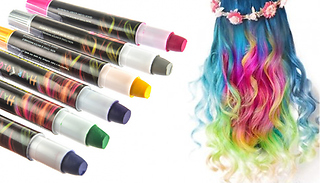 6-Pack of Wash-Out Hair Colour Pens