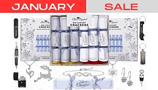 6 or 12 Luxury Christmas Crackers Made with Crystals from Swarovski