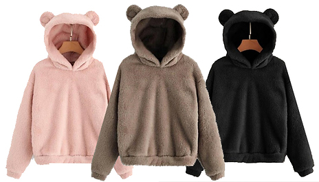 teddy bear hoodie with ears